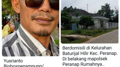 Penadah Emas Terbesar di Peranap Diduga Kebal Hukum, Kapolda Riau Diminta Tangkap Yusrianto Alias Ajo Iyus