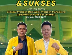 Kemenangan Kongres Presiden dan Wakil Presiden Mahasiswa Universitas Lancang