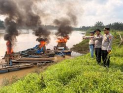 Demi Menjaga Lingkungan, Bulan Puasa Tak Jadi Hambatan Bagi Polsek Cerenti untuk Tertibkan Aktivitas PETI