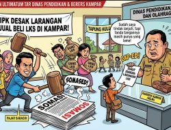Somasi Insan Pers Keadilan Dorong Kadispora Kampar Terbitkan Edaran Larangan Jual Beli LKS
