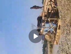 Aktivitas PETI Menggunakan Alat Berat di Pulau Padang Muara Lembu dan Sekitar Pabrik Kelapa Sawit PT Pancaran Cahaya Sedjati, Kecamatan Singingi