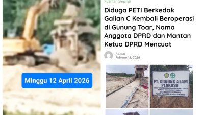 Dari Viral ke Senyap: Dugaan PETI Skala Besar di Gunung Toar Belum Ditindak, Lebih Dari 1X Insiden Korban Jiwa, Hukum Tumpul ke Atas