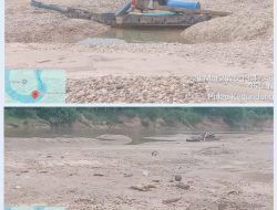 PETI di Pulau Aro Kian Menggila, 15 Rakit Mesin Stingkai Beroperasi Bebas di Batang Kuantan