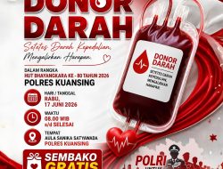Sambut HUT Bhayangkara ke-80, Polres Kuansing Gelar Bakti Sosial Donor Darah dan Bagikan Sembako Gratis