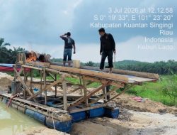 Respon Cepat Kapolsek Singingi, Kurang dari 1×24 Jam Setelah Pemberitaan, Polsek Tertibkan Lokasi Dugaan PETI di Kebun Lado