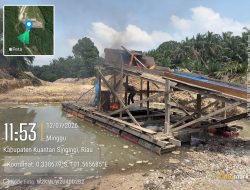 Respon Cepat Kapolres Kuansing, Kurang dari 24 Jam Setelah Pemberitaan, Polsek Benai Turun Cek Dugaan PETI di Muara Langsat