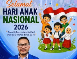 Peringati Hari Anak Nasional 2026, Ketua DPW Partai Gema Bangsa Sumut Tegaskan Komitmen Perlindungan dan Pendidikan Anak