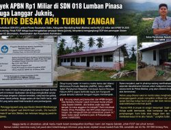 Proyek Revitalisasi SDN 018 Lumban Pinasa Rp1,03 Miliar Disorot, Aktivis Desak APH Audit