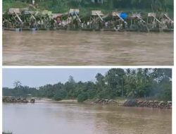 PETI Kembali Terekam Capai 67 Rakit Ponton Disatu Lokasi Setelah Sehari Ditertibkan, Sejumlah Pejabat Utama Polres Kuansing Belum Memberi Tanggapan, Ada Apa?