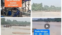 Spanduk Larangan Tak Membendung PETI, Ratusan Rakit Kembali Beroperasi di Sungai Kuantan Wilayah Hukum Polsek Cerenti