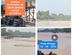 Spanduk Larangan Tak Membendung PETI, Ratusan Rakit Kembali Beroperasi di Sungai Kuantan Wilayah Hukum Polsek Cerenti