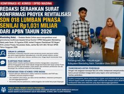 Redaksi Serahkan Surat Konfirmasi ke Komisi I DPRD Madina Terkait Revitalisasi SDN 018 Lumban Pinasa Rp1,03 Miliar
