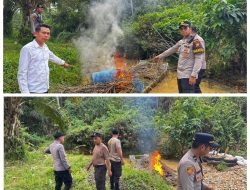 Polisi Tindak Lanjuti Laporan Warga, Temukan 1 Unit PETI di Sungai Jering