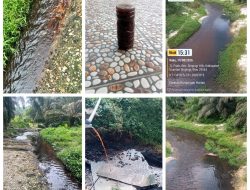 Diduga Buang Limbah ke Sungai, PKS PT MAS Tanjung Pauh Resmi Dilaporkan ke DLH Kuansing