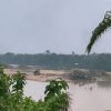 Ratusan Ponton Aktivitas PETI Kepung Sungai di Peranap, Masjid Tua Ikut Terancam