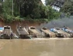 Sungai Kuantan Digempur PETI, 7 Rakit Dompeng Beroperasi Malam Hari
