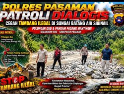 Cegah Petaka di Lokasi Tambang, Polres Pasaman Turun ke Sungai Batang Air Sibinail