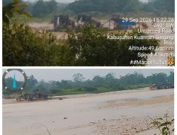 Capai 50 Rakit Dompeng Aktivitas PETI Beroperasi di Kuansing Tak Jauh dari Jalan Umum dan Permukiman
