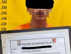 Polsek Kuantan Hilir Ungkap Sabu 4,39 Gram, Seorang Pria Diamankan