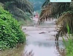 Tim Wartawan Temukan Empat Unit Rakit Tambang Emas Diduga Ilegal di Sungai Bawang, Kuansing