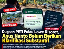 Dugaan PETI Pulau Lowe Disorot, Agus Nanto Belum Berikan Klarifikasi Substantif