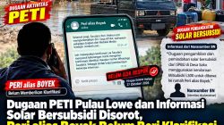 Dugaan PETI Pulau Lowe dan Informasi Solar Bersubsidi Disorot, Peri alias Boyek Belum Beri Klarifikasi