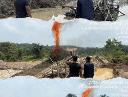 Polsek Pangean Tertibkan PETI di Desa Sako, Tiga Rakit Dimusnahkan