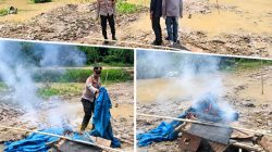 Respons Aduan 110, Polres Kuansing Temukan Bekas Aktivitas PETI di Koto Kari